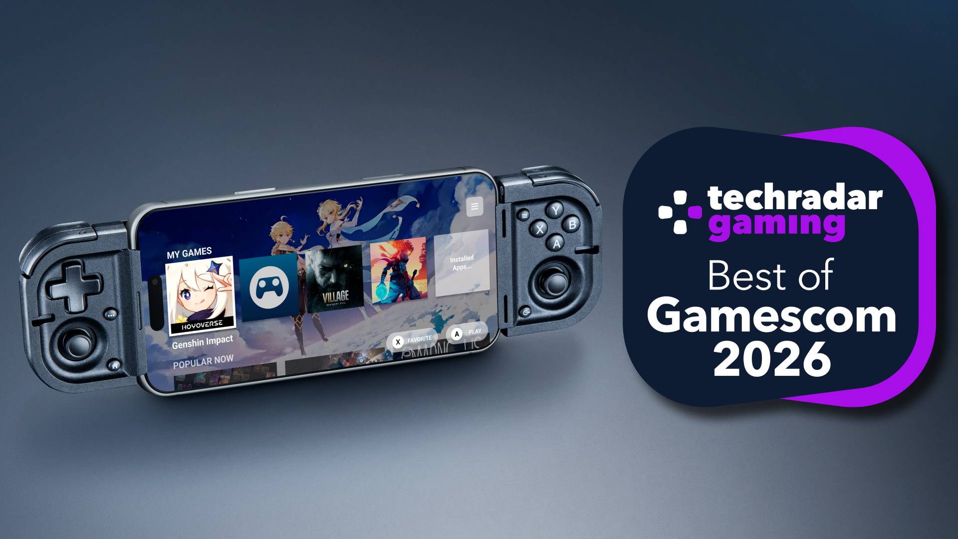 The Razer Prio controller with the TechRadar Gaming Best of Gamescom 2026 badge