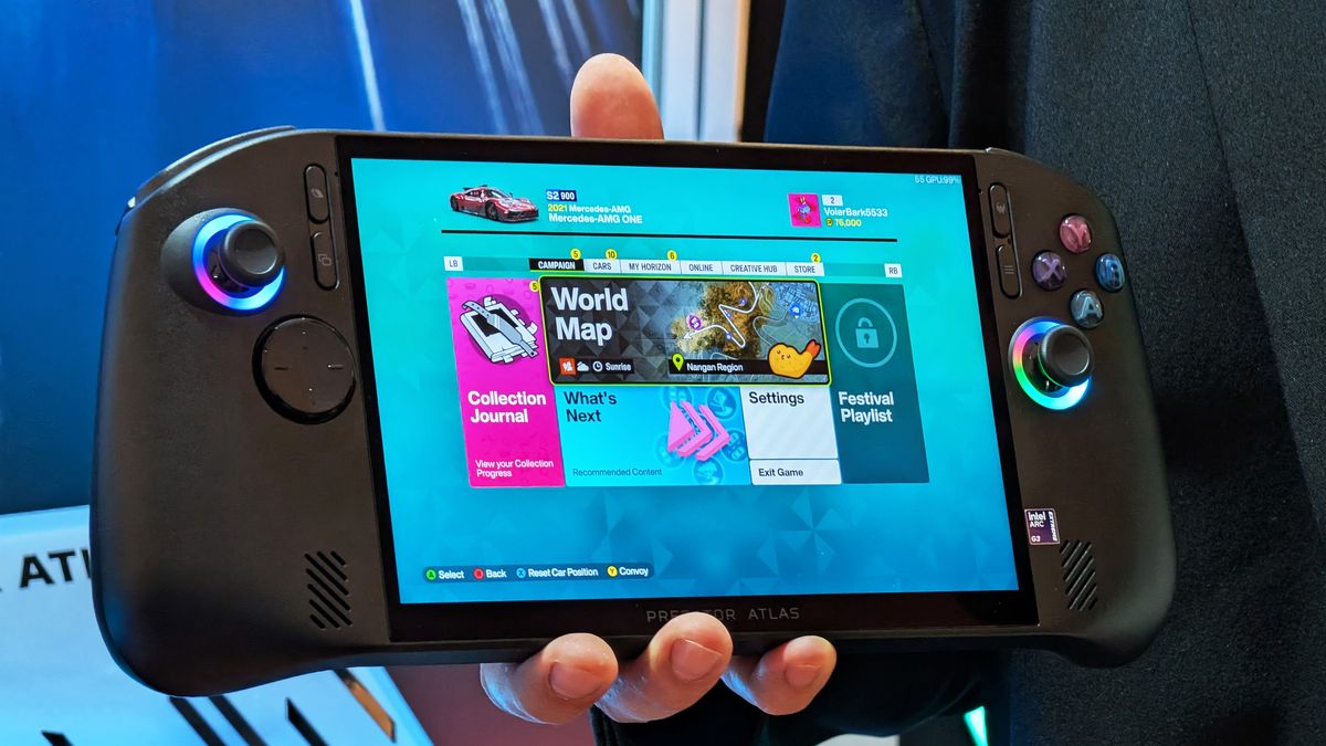 Acer is launching an Intel Arc G3 Extreme gaming handheld