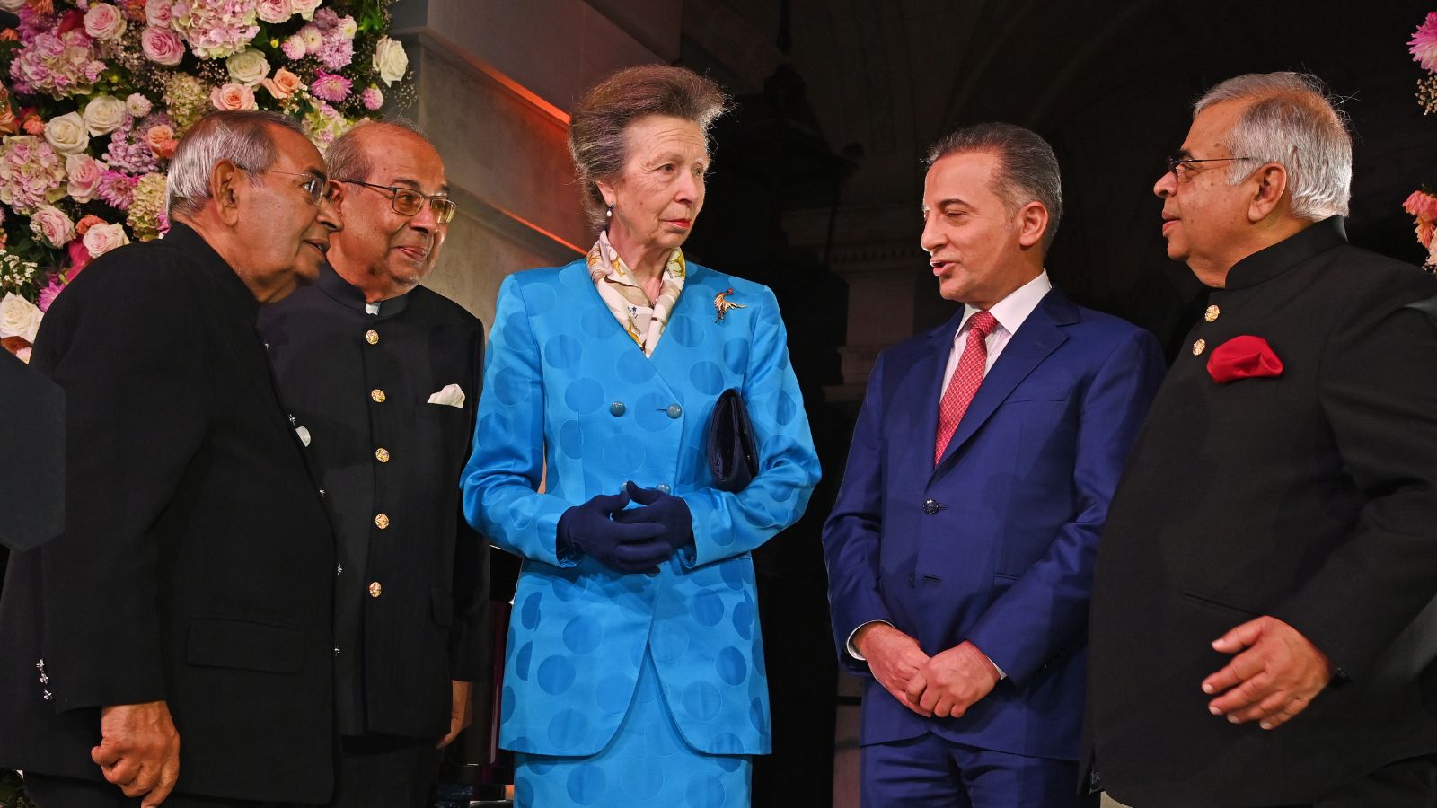 Princess Anne s bold statement in retro giant polka dot suit