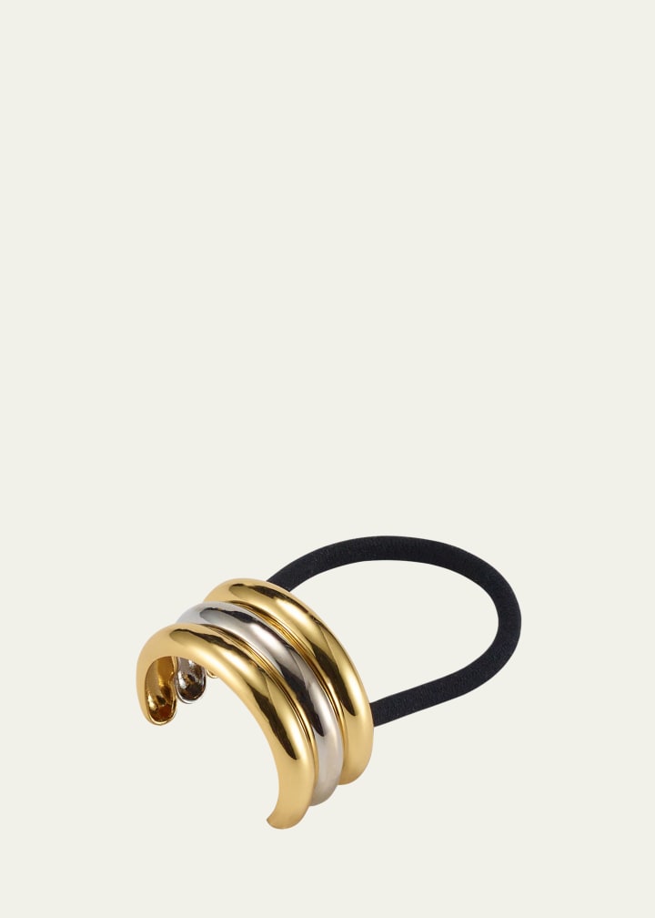 Glossy Triple Arch Ponytail Cuff