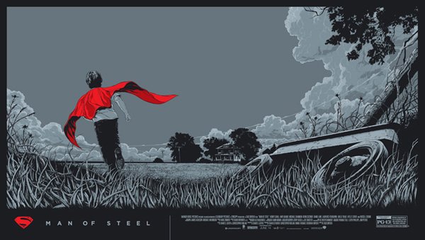 Man of Steel Ken Taylor Mondo variant poster