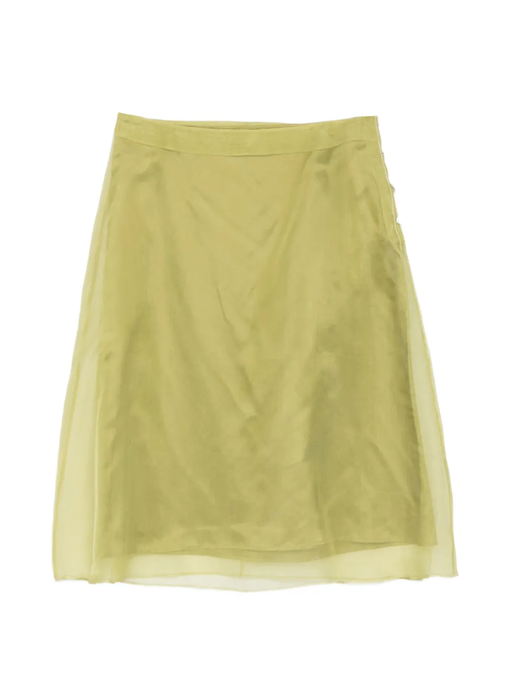 Ami Paris Sheer Layered Midi Skirt | 38
