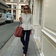 Peplum jacket outfit