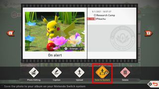 New Pokemon Snap Save To System