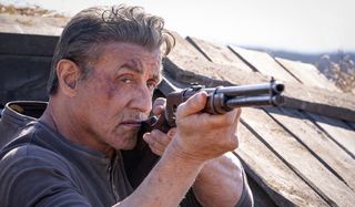 Rambo with a rifle in Last Blood