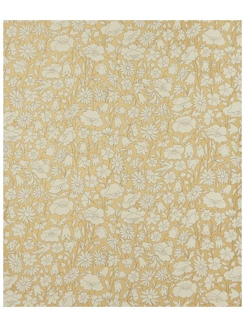 Poppy Meadow Wallpaper in Pewter Gold
