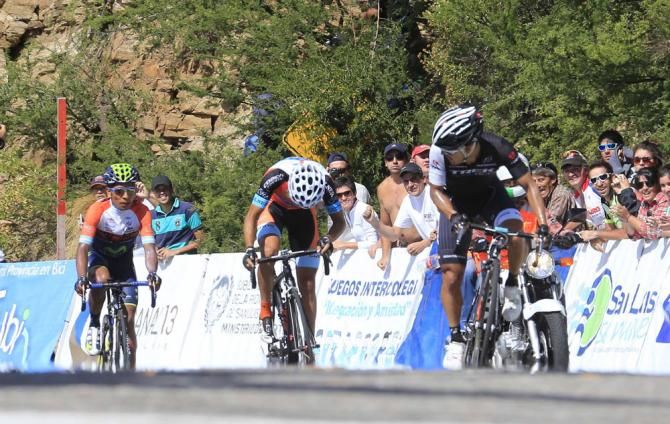 Julian Arredondo (Trek Factory Racing) pushes clear for the win