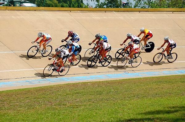 Racing action