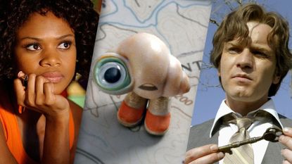 (From l to r): Kimberly Elise as Helen McCarter in "Diary of a Mad Black Woman" | Marcel (voiced by Jenny Slate) in Marcel The Shell With Shoes On | Ewan McGregor as Edward Bloom in Big Fish