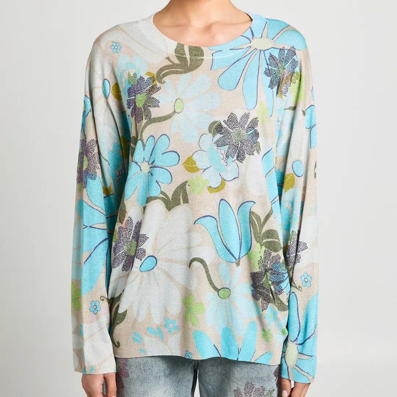 Debenhams x ASHISH, Retro Floral Jumper With Hotfix
