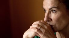 Woman wearing wedding ring