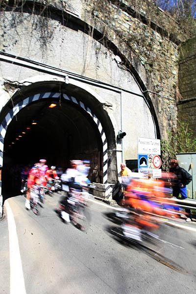 Some riders couldn't get out of the darkness fast enough.