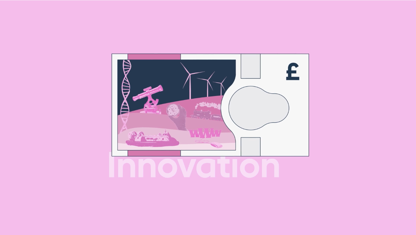 Graphic representing the theme of Innovation