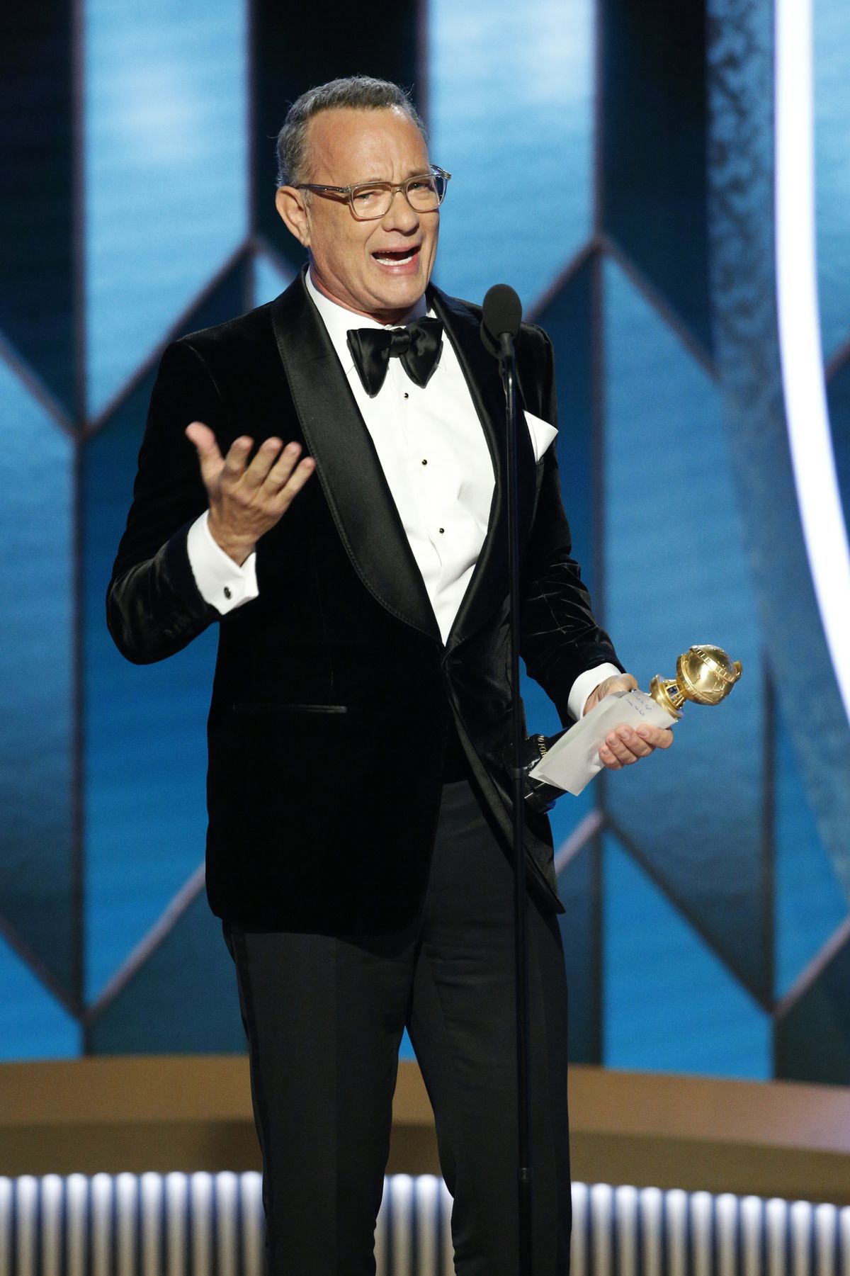 Tom Hanks Delivers Emotional Golden Globes Speech While Accepting Cecil ...