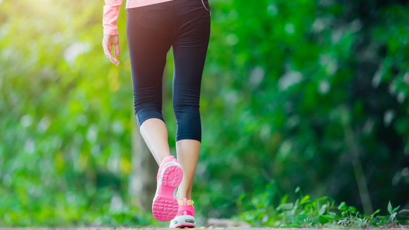 woman walking outdoors
