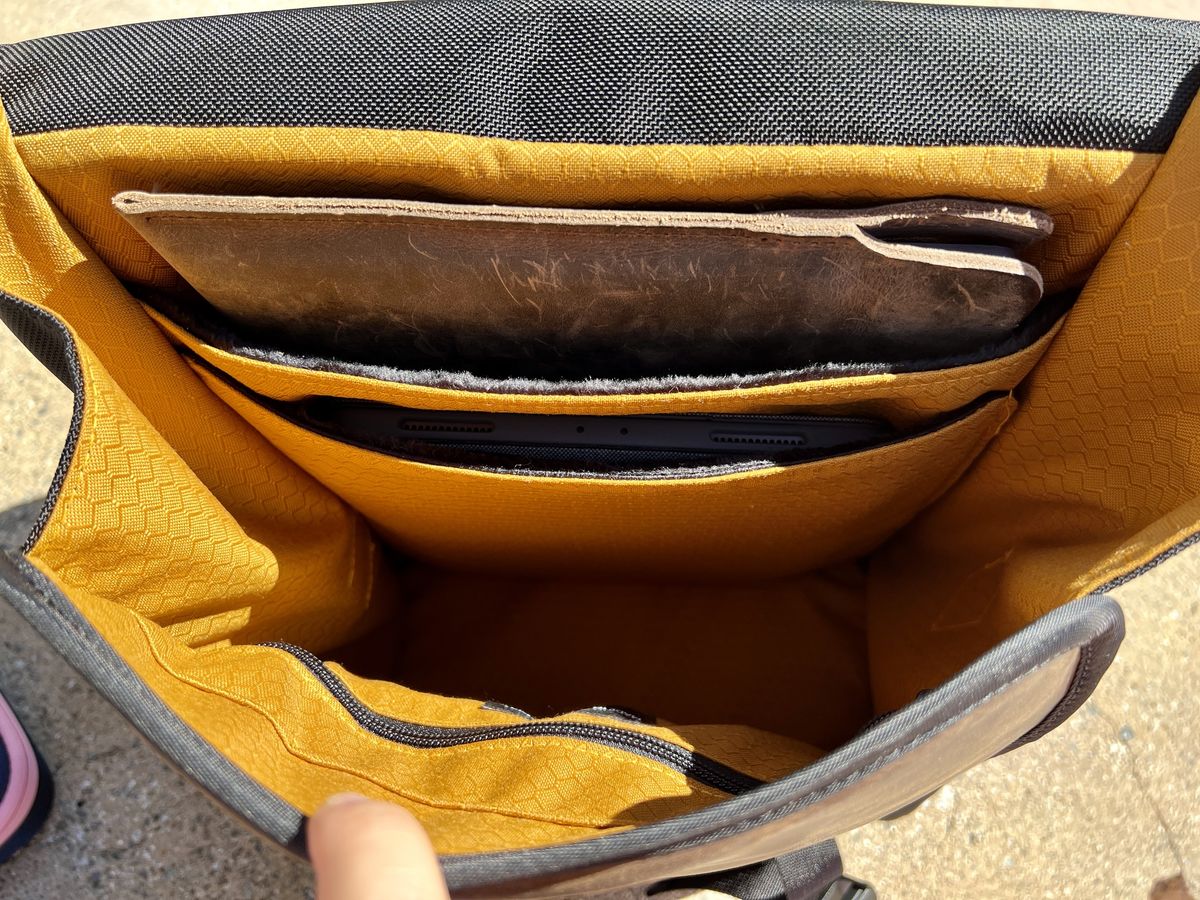 Waterfield Designs Tuck Backpack Interior