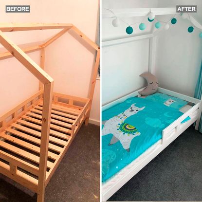 playhouse bed makeover