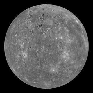 An MESSENGER image of the innermost planet, Mercury, which may be the sole survivor of a violent bout of collisions in the early solar system.