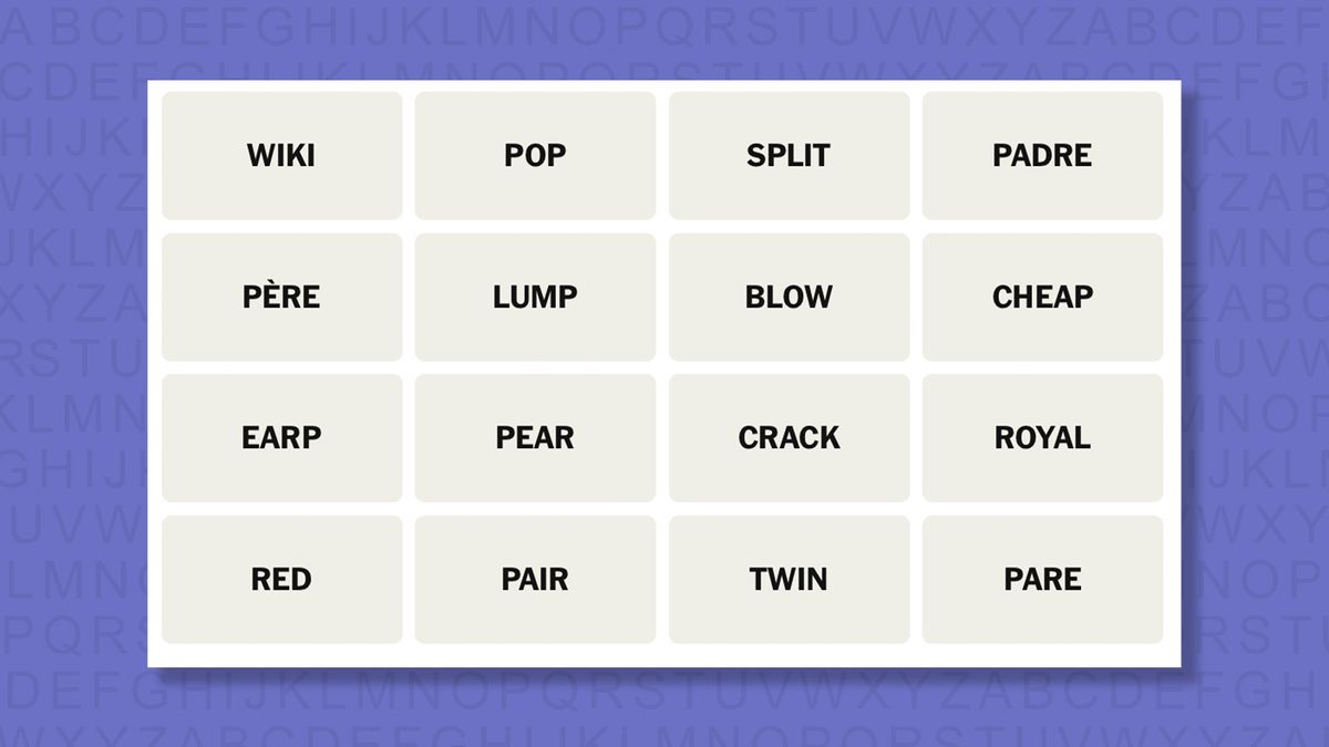 NYT Connections hints for game 1072 on a purple background