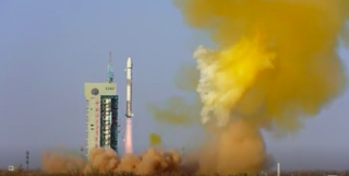 A Long March 2D rocket launches China's Shiyan-20C satellite to orbit on Oct. 28, 2022.