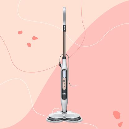 Shark Steam Mop on a pink background