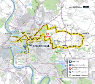 Tour de France 2017 stage two map