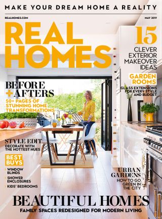 Front cover of the May issue of Real Homes magazine