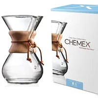 Chemex Classic Series, Pour-over Glass Coffeemaker, 6-Cup:$43.50$41.33 at Amazon