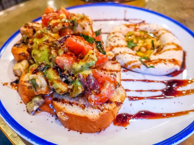 avocado toast food shot