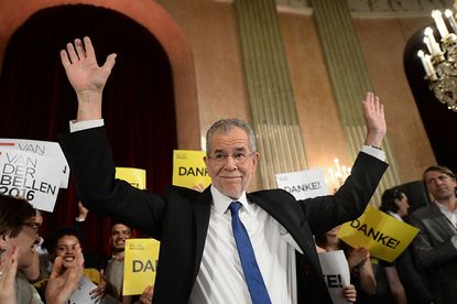 Van Der Bellen wins Austria election. 