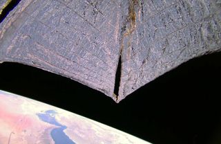 An image of the Gulf of Oman and the Persian Gulf taken by LightSail 2 on Dec. 14, 2019.