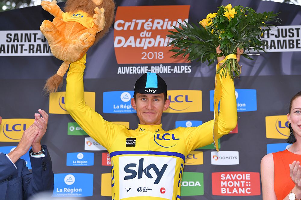 Michal Kwiatkowski (Team Sky) stays in the overall lead after stage 1 at Criterium du Dauphine