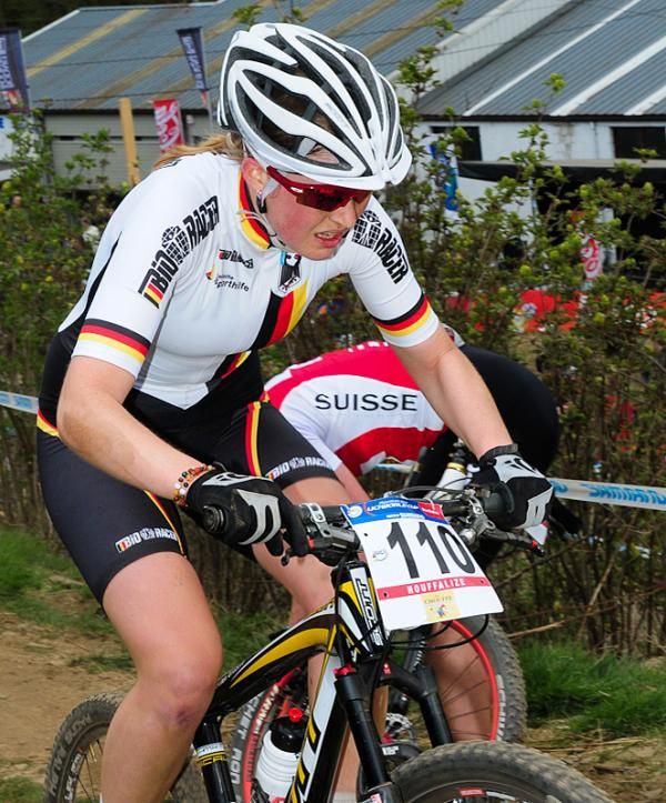 Helen Grobert (Germany) on a climb