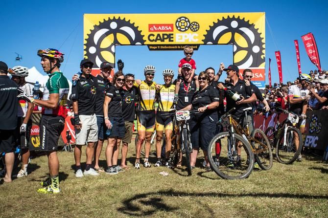 Team Burry Stander Songo after the final stage