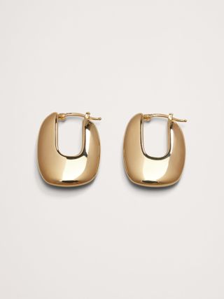 Banana Republic, Ravena U-Profile Earrings Aureus + Argent