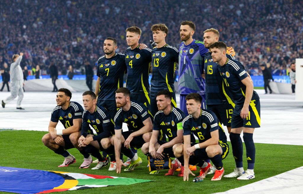 Scotland Euro 2024 squad Scotland Team Picture during a 2024 UEFA European Football Championship Group A match between Germany and Scotland at the Munich Football Arena, on June 14, 2024, in Munich, Germany. (Photo by Craig Williamson/SNS Group via Getty Images)