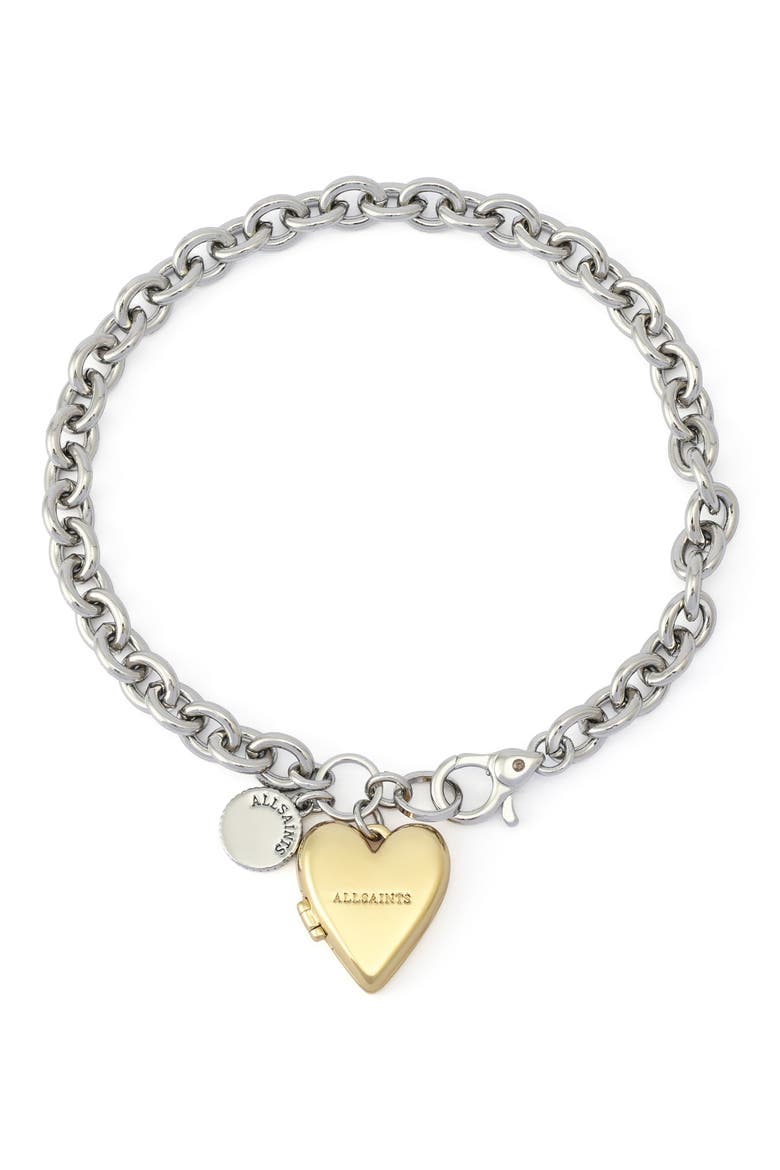 Flex Heart Locket Chain Bracelet