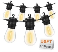 GvvooHome 50FT LED Outdoor String Lights