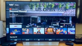 cord cutting with fuboTV test: the fuboTV home screen