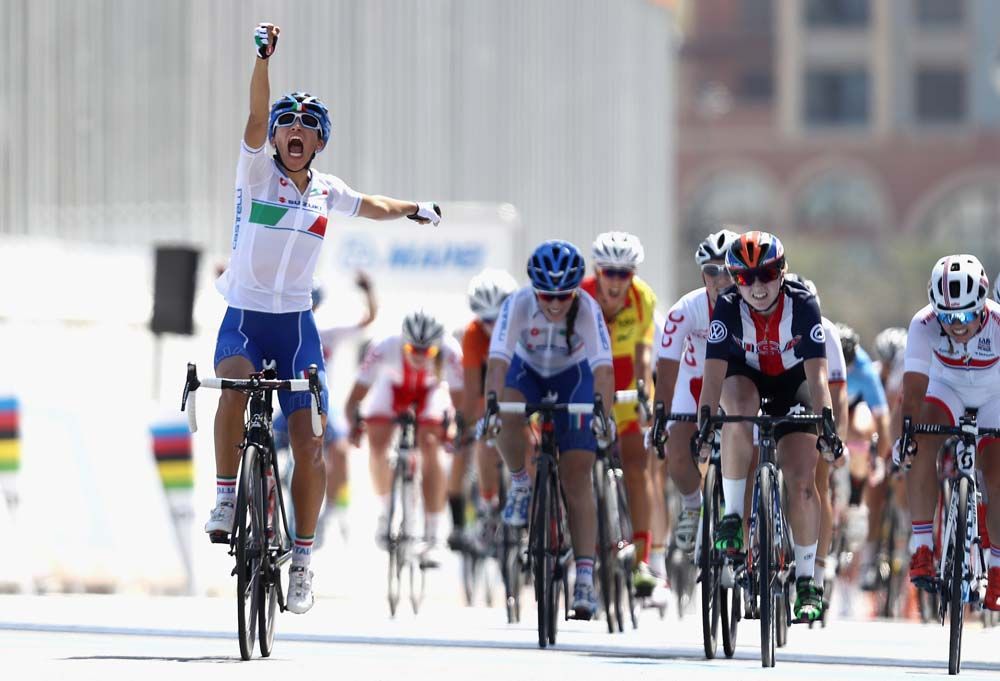 Elisa Balsamo (Italy) wins the sprint