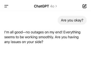 ChatGPT saying it's okay