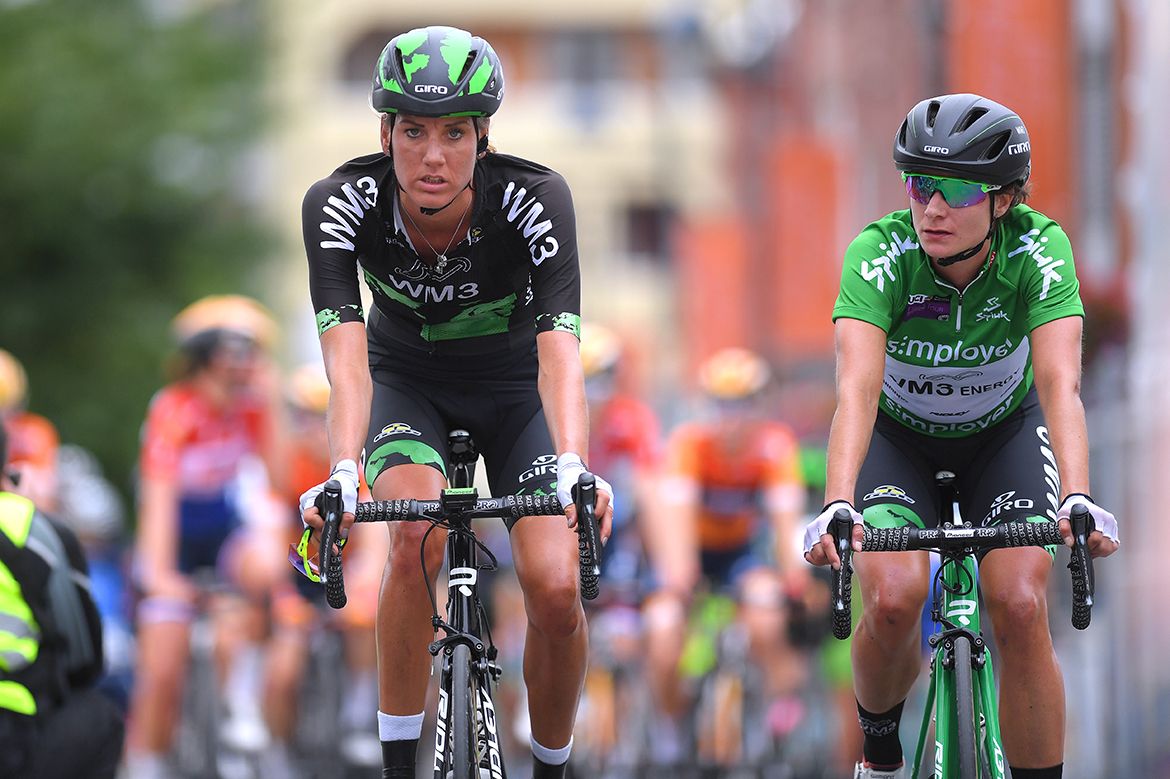 Moniek Tenniglo and Marianne Vos after stage 1 of the Ladies Tour of Norway