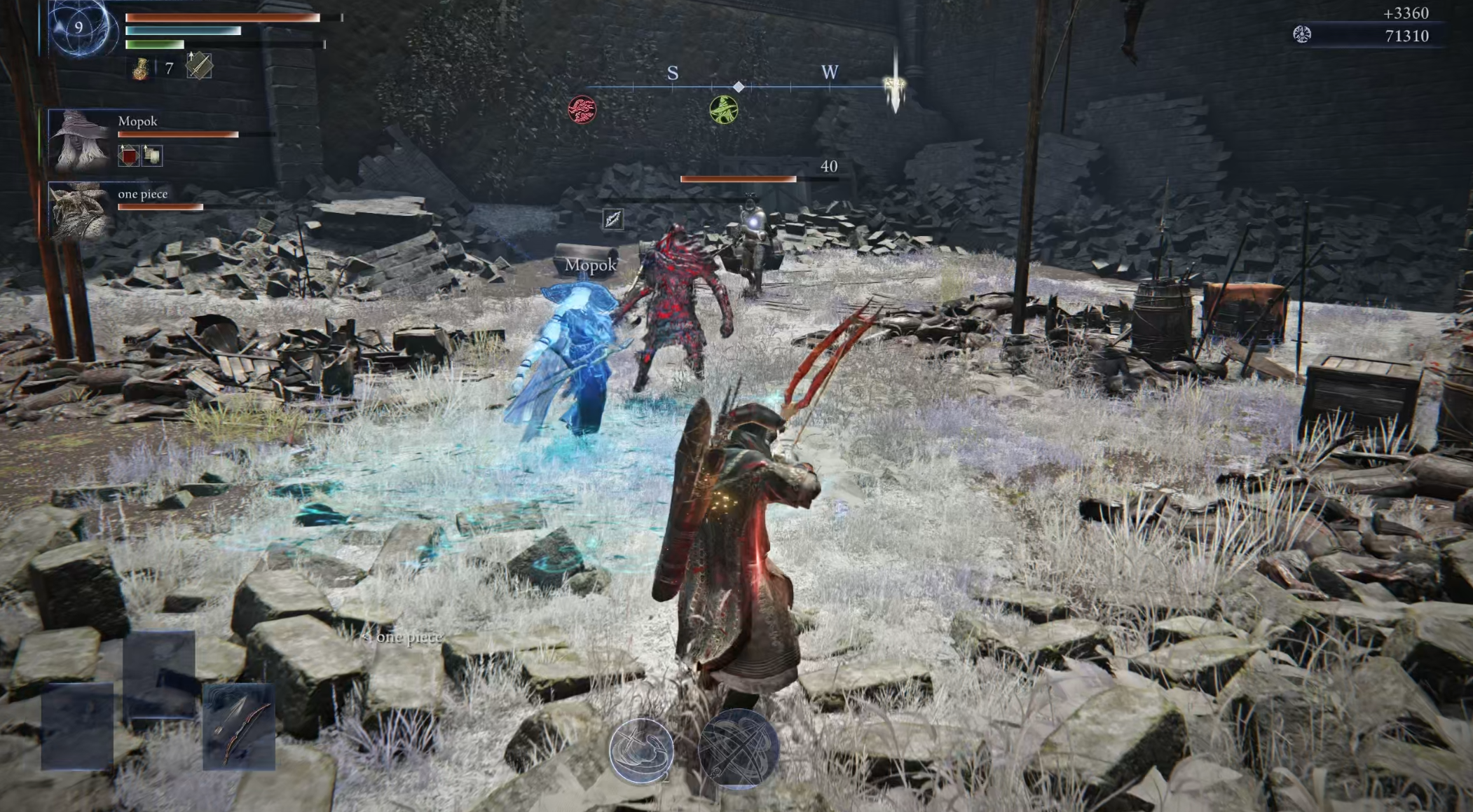 Fighting a mutated enemy.