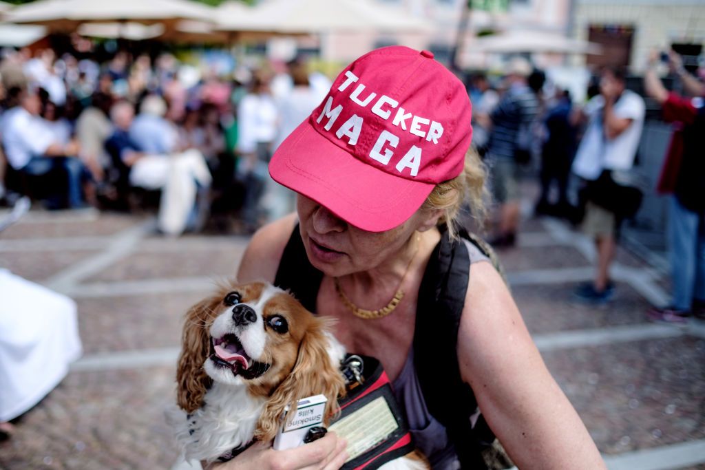 Tucker Carlson fan in Hungary