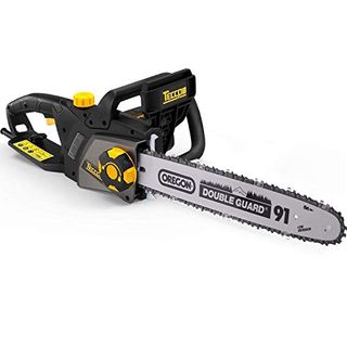 TECCPO Electric Chainsaw, 16-Inch 15 Amp Chain Saw with Automatic Oiler, Tool-Less Chain Tensioning, Mechanical Brake, Low Kickback, 49ft/s Chain Speed - TACS01G