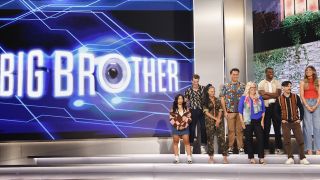 Some of the cast outside the house in Big Brother Season 26