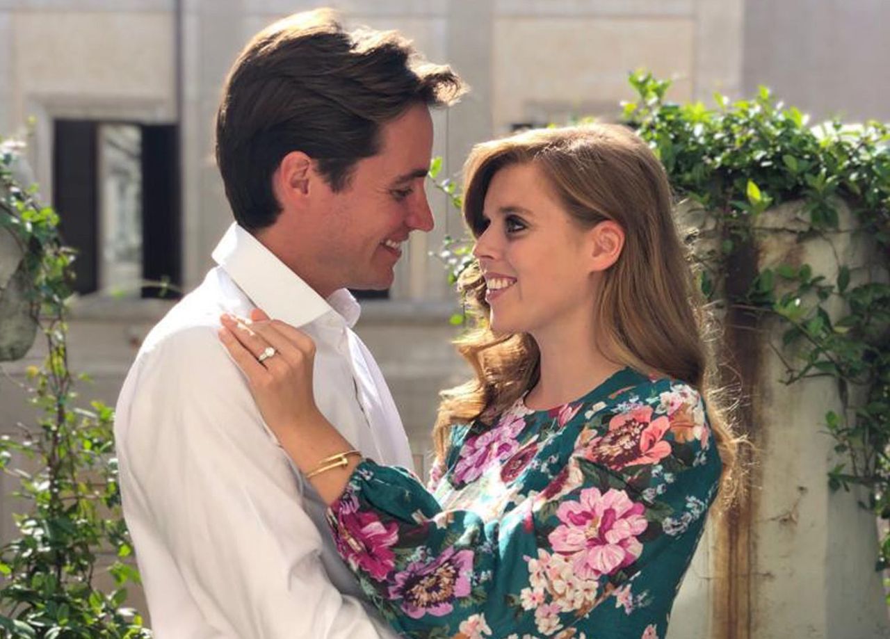 Princess Beatrice engagement floral dress