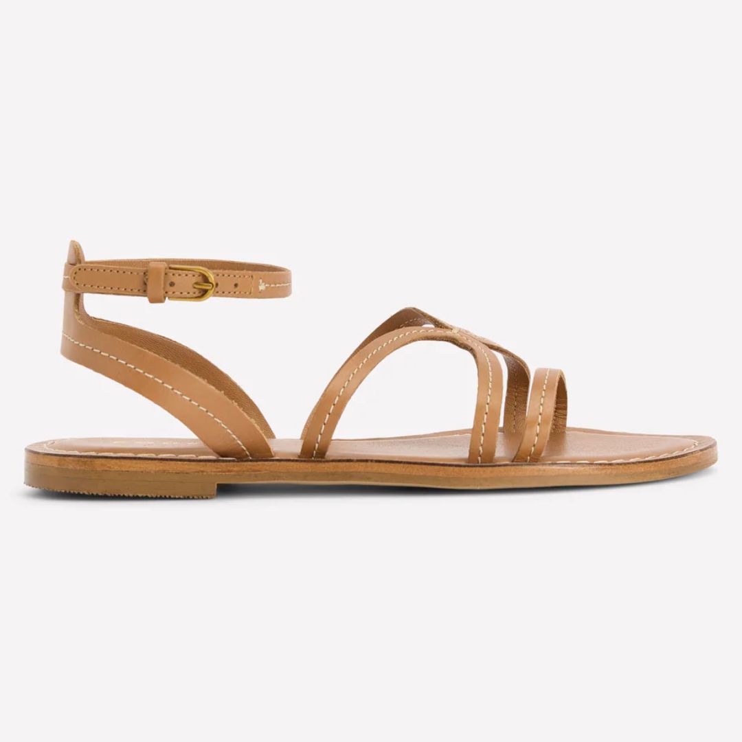 Boden Tan Casual Flat Sandals