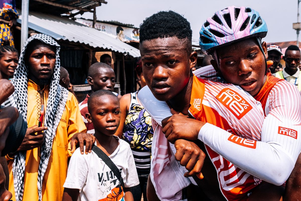Picture by Oskar ScarsbrookSWpixcom 2630042023 Cycling SIS Science in Sport Tour de Lunsar 2023 Sierra Leone Africa