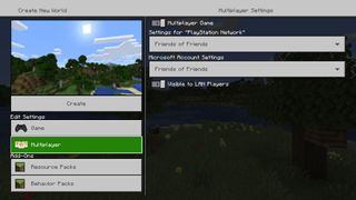The multiplayer tab